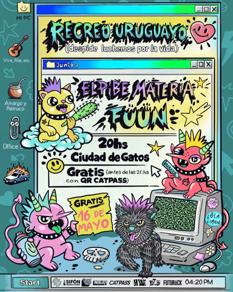 Recreo Uruguayo + El Pibe Materia + Fuun
